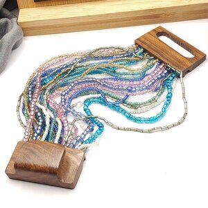 Large Multicolored Beaded Bracelet